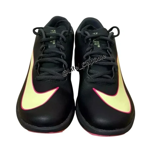 Size 5 Nike Triple Jump Elite 2 Black Pink Track Spikes AO0808-002 Men's /6.5wns